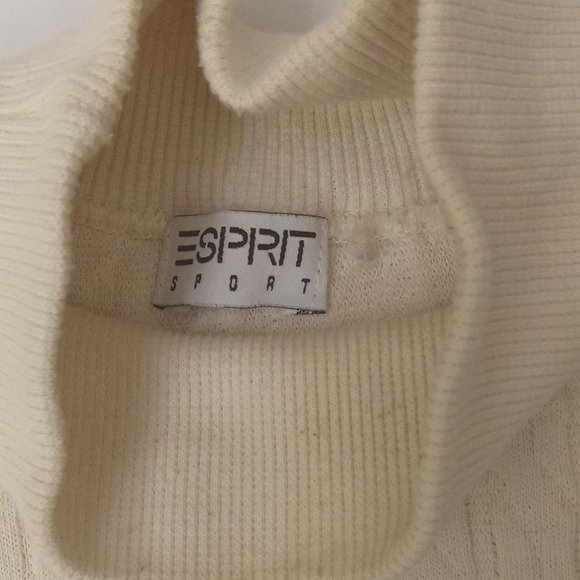 Esprit Sport - beige color designed pattern top 35 % cotton size S - Picture 6 of 6